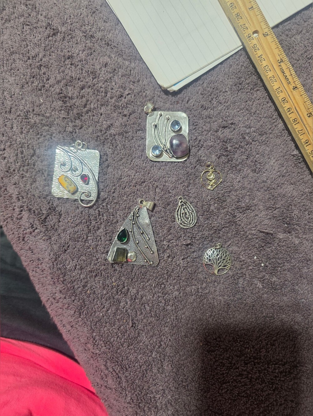 6 Different Silver Pendants Skmenwuth Gems